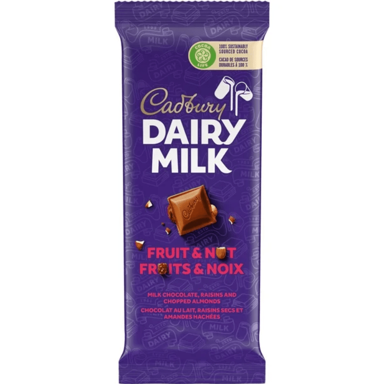 Cadbury Dairymilk Fruit & Nut Tablet - Vintage Soda Company