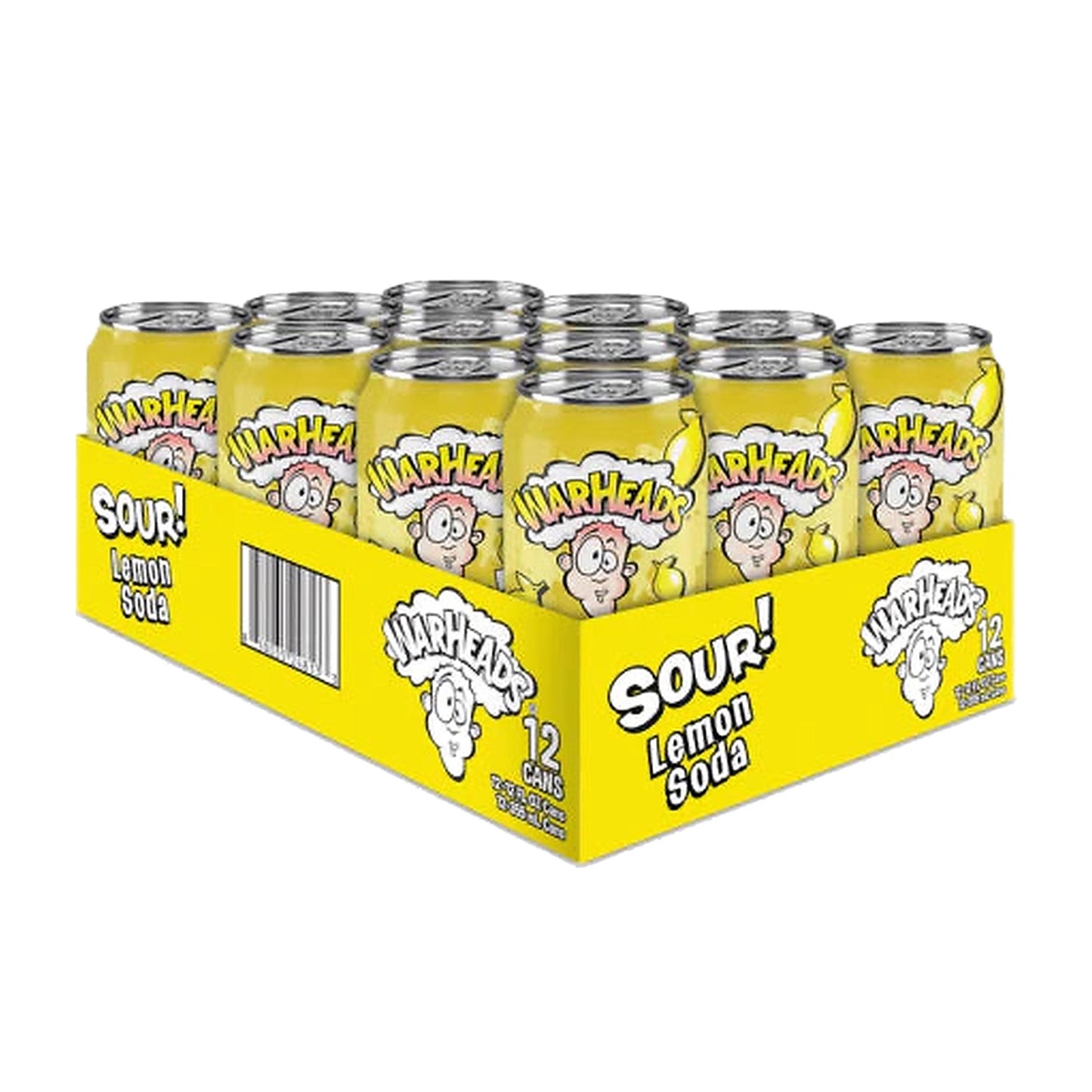 Warheads Soda - Lemon (Case)