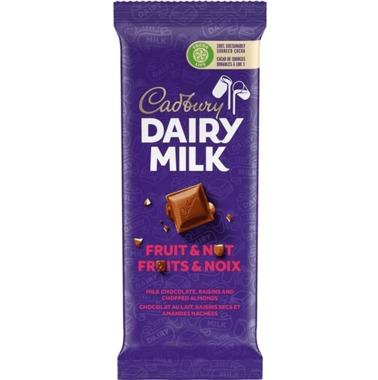 Cadbury Dairymilk Fruit & Nut Tablet - Vintage Soda Company