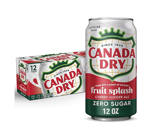 Canada Dry Fruit Splash Cherry Ginger Ale Zero - Vintage Soda Company