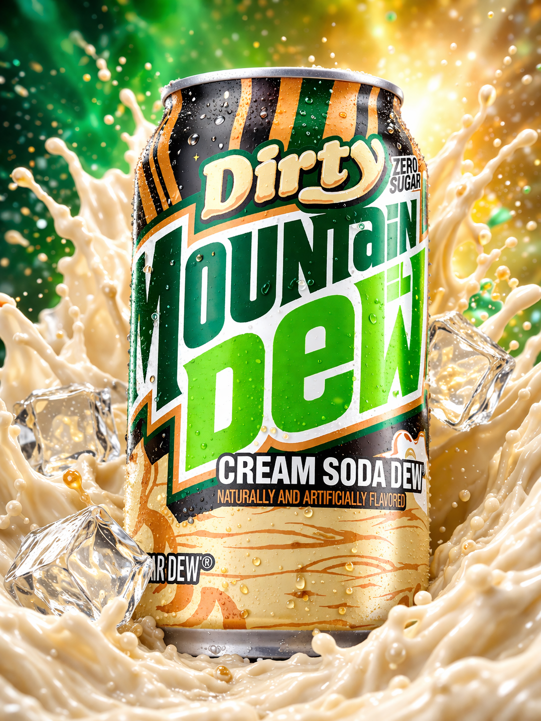 Dirty Mountain Dew Cream Soda Zero - Vintage Soda Company