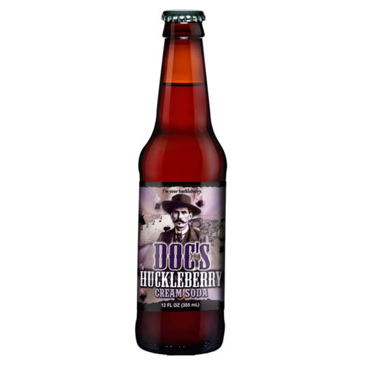 Doc's Huckleberry Cream Soda - Vintage Soda Company