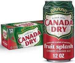 Canada Dry Fruit Splash Cherry Ginger Ale