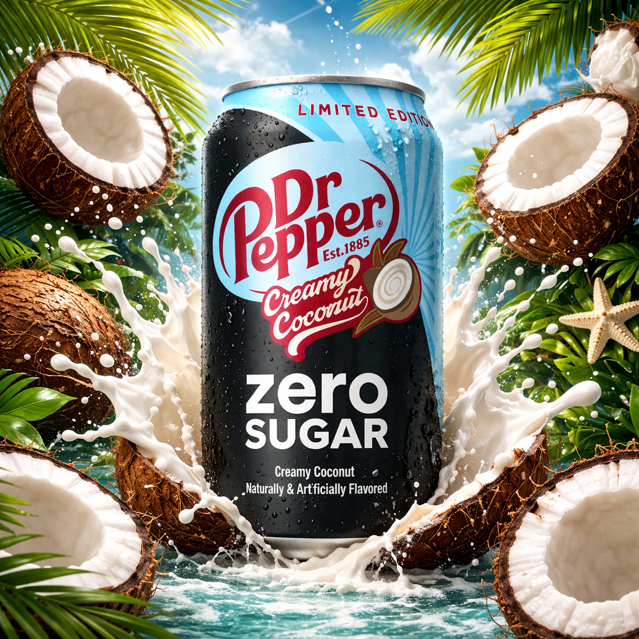 Dr Pepper Creamy Coconut Zero - Vintage Soda Company