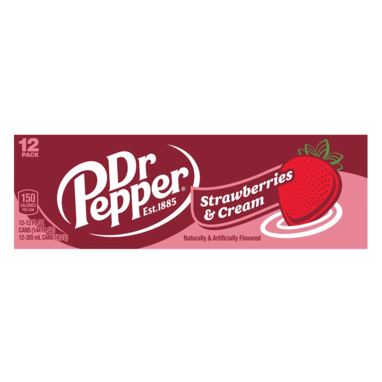Dr Pepper Strawberries & Cream - Case - Vintage Soda Company