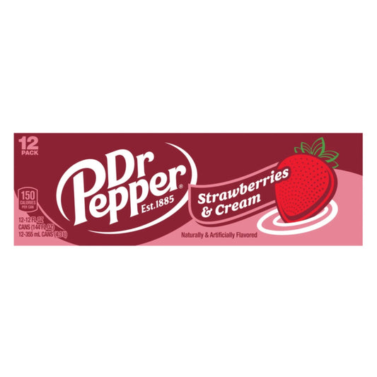 Dr Pepper Strawberries & Cream - Case - Vintage Soda Company
