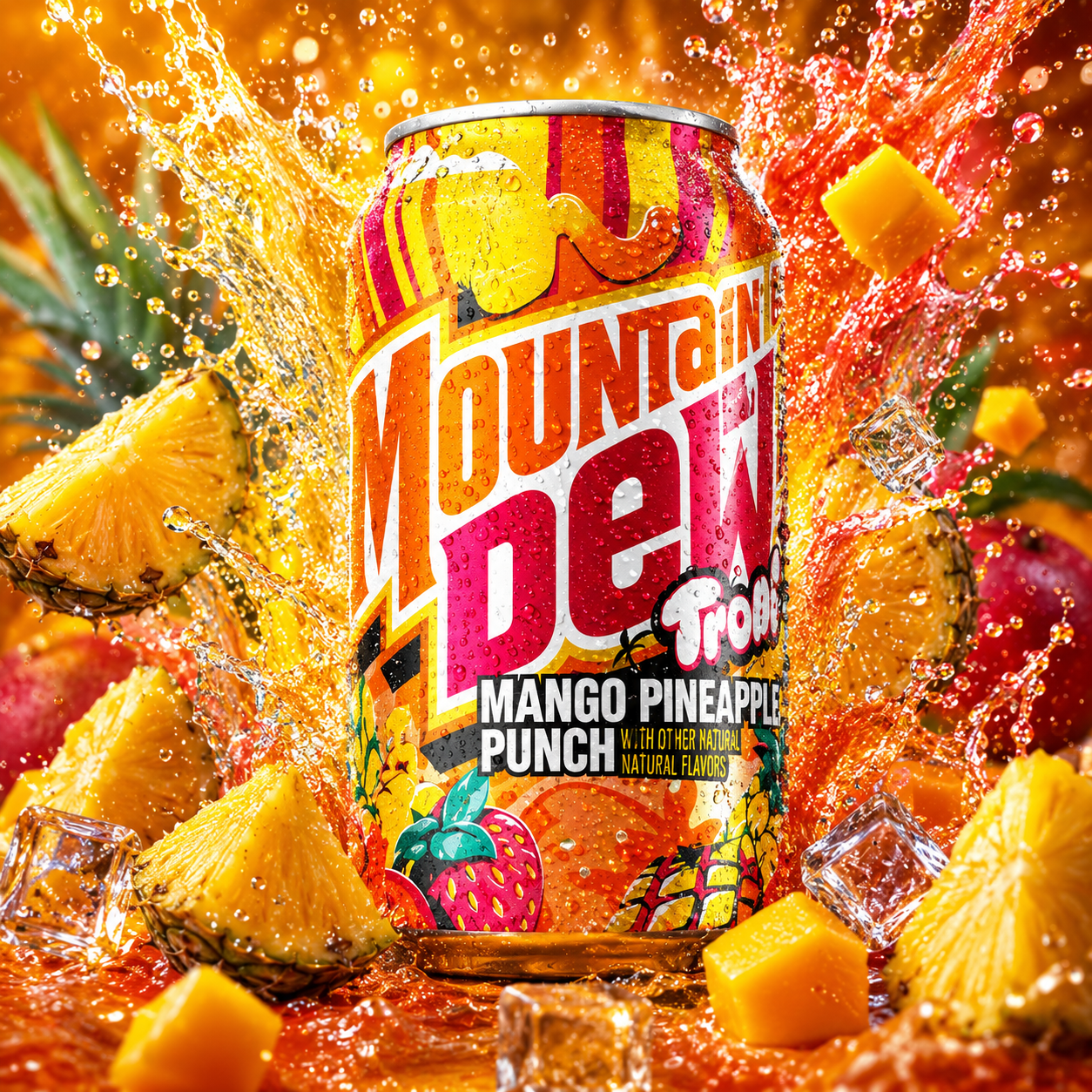 Mountain Dew Trolli Mango Pineapple Punch - Vintage Soda Company